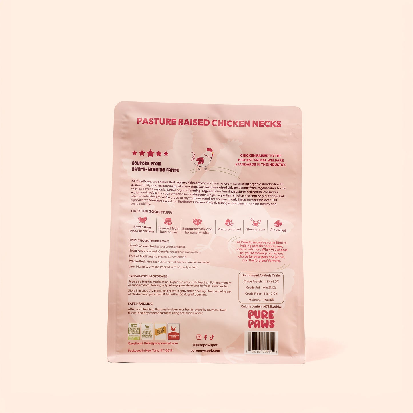 Freeze-Dried Chicken Necks