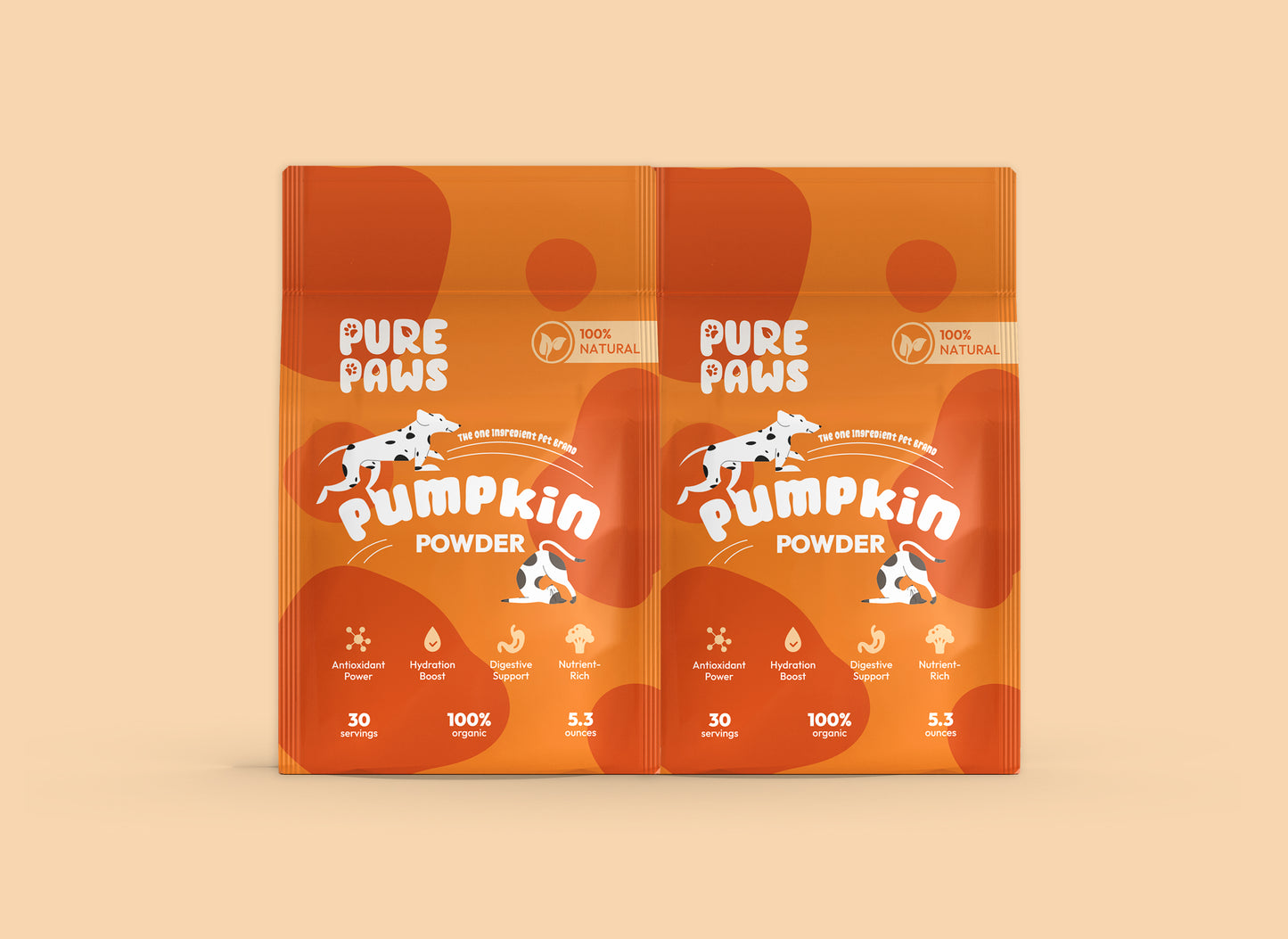 Organic Pumpkin Powder - Essential Digestive Health Supplement (7.5 oz) - Pure Paws