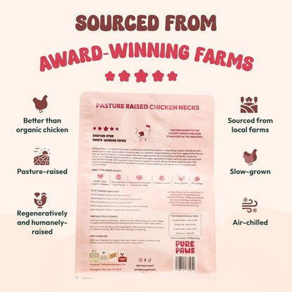 Freeze-Dried Chicken Necks, High Protein, Dental & Joint Health